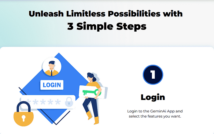 Steps to use GeminAi